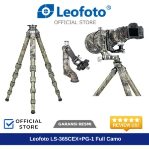 LEOFOTO PHOTOGRAPHIC Tripod LS-365CEX+PG-1 (Full camo) - LS 365 CEX + PG 1