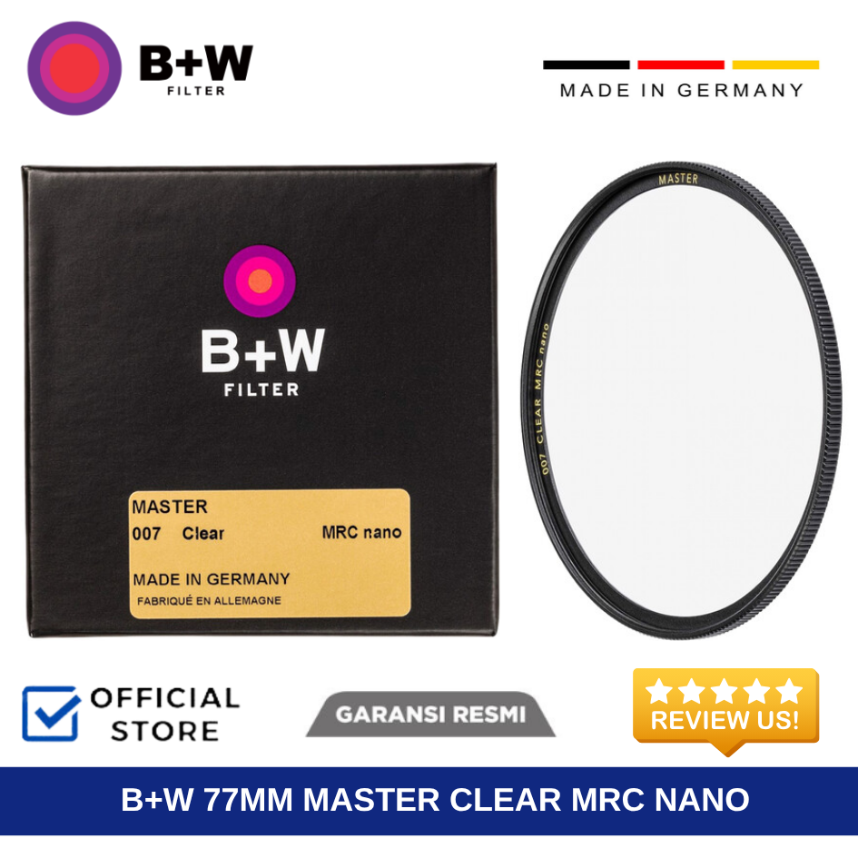 B+W 77mm Master Clear Filter 1