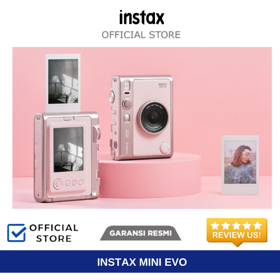Instax Mini Evo Black, Brown or Pink