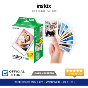 Refill Instax Mini Film Polos Twinpack - isi 10 x 2