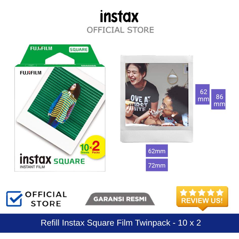 Refill Instax Square film Twinpack 5