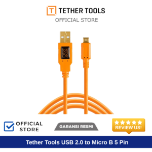 Tether Tools USB 2.0 to Micro B 5 Pin Orange (4.6m) CU5430-ORG