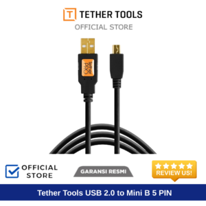 Tether Tools USB 2.0 to Mini B 5 Pin Black (4.6m) CU5450