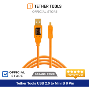 Tether Tools USB 2.0 to Mini B 8 Pin (4.6m) CU8015-ORG