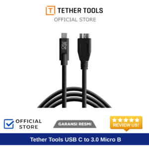 Tether Tools USB C to 3.0 Micro B Black (4.6m) CUC3315-BLK