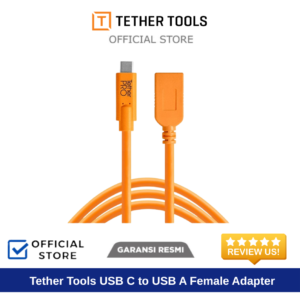 Tether Tools USB C to USB A Female Adapter (4.6m) CUCA415-ORG