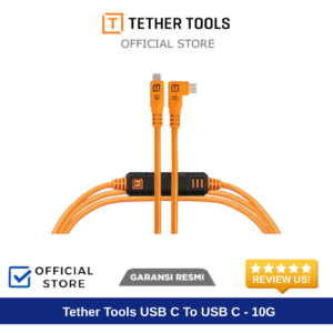 Tether Tools USB C To USB C 10G Right Angle Orange (4.6m) CUC15RTG2-ORG