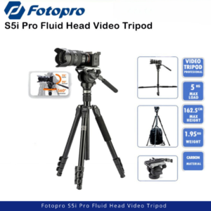 Fotopro S5i Pro Fluid Head Video Tripod
