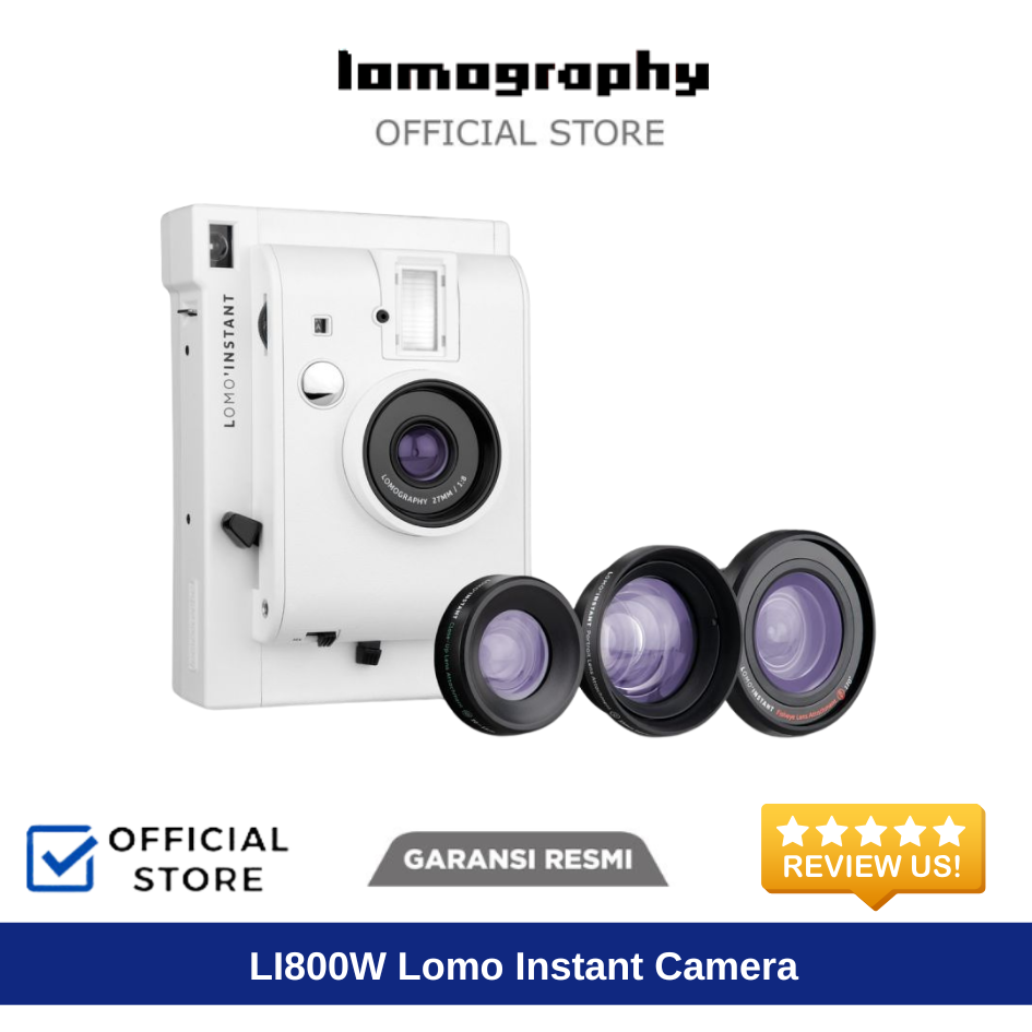LOMOGRAPHY LI800W Lomo Instant Camera & Lenses White 2