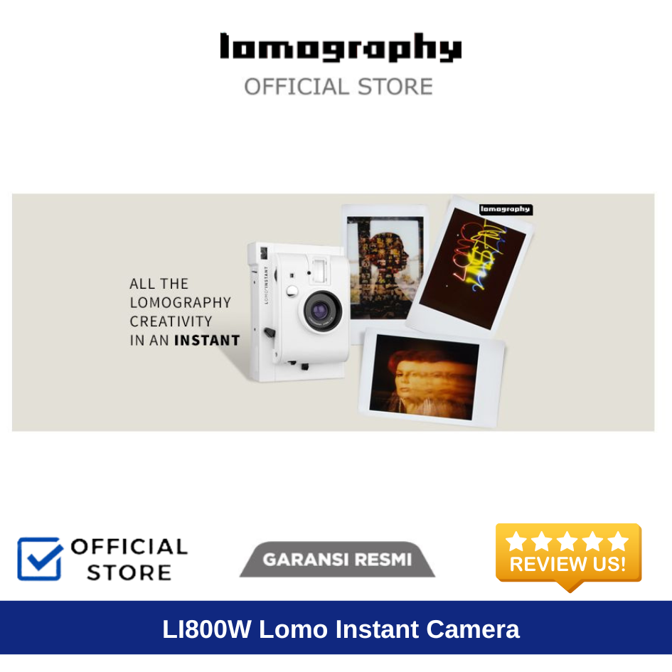 LOMOGRAPHY LI800W Lomo Instant Camera & Lenses White 4