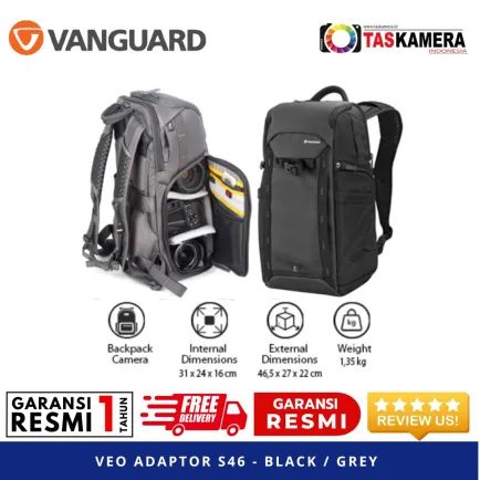 Backpacks Vanguard Veo Adaptor S46 Black / Grey 1 ~item/2024/10/29/vanguard_veo_adaptor_s46_black_grey