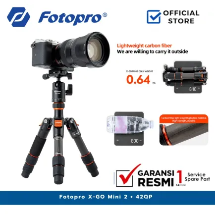 Tripod dan Monopod Fotopro x-go mini 2 + 42QP Carbon Fiber Mini Tripod 1 ~item/2024/11/12/fotopro_x_go_mini_2_42qp_1