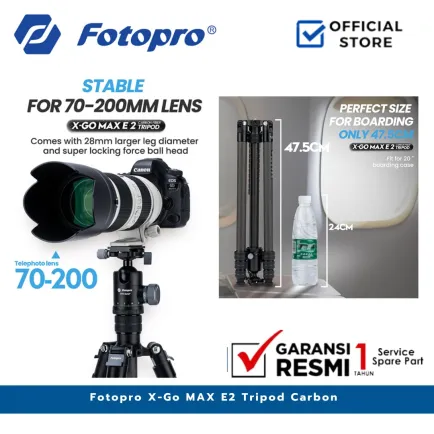 Tripod dan Monopod Fotopro X-Go Max E 2 + 62Q Tripod Carbon Fotopro XGO Max E2 4 ~item/2024/11/12/fotopro_xgo_max_e2_tripod_carbon_4