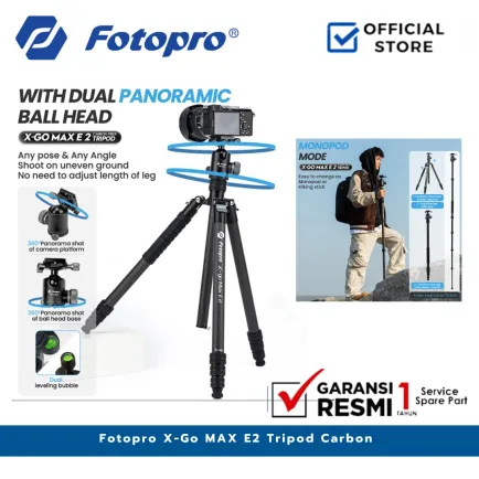 Tripod dan Monopod Fotopro X-Go Max E 2 + 62Q Tripod Carbon Fotopro XGO Max E2 7 ~item/2024/11/12/fotopro_xgo_max_e2_tripod_carbon_7