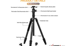 Tripod dan Monopod Fotopro X-Go Plus E2 + 52Q Carbon Fiber Tripod - XGO Plus E 2 2 ~item/2024/11/12/fotopro_xgo_plus_2_tripod_carbon_2