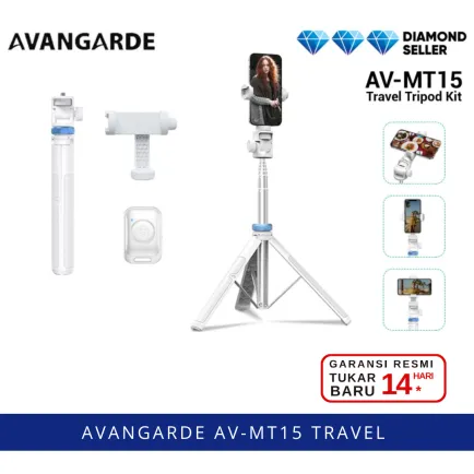 Tripod dan Monopod Avangarde AV-MT15 Travel Phone Tripod Kit for Smartphone & Action Cam 2 ~item/2024/11/13/avangarde_avmt15_travel_tripod_2