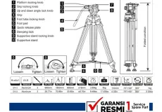 Tripod dan Monopod Fotopro DV2 Tripod Video Kamera - Fotopro DV 2 5 ~item/2024/11/6/fotopro_dv2_video_tripod_5