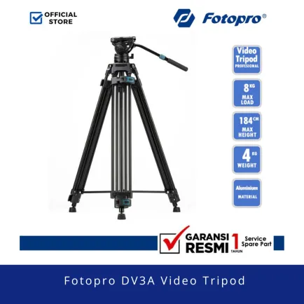 Tripod dan Monopod Fotopro DV3A Tripod Video Kamera DV-3A 1 ~item/2024/11/7/fotopro_dv3a_video_tripod_1