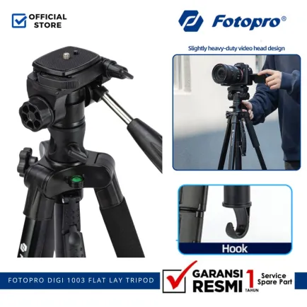 Tripod dan Monopod Fotopro DIGI 1003 Tripod Flat Lay Monopod Alumunium 3 ~item/2025/1/9/fotopro_digi_1003_flat_lay_3