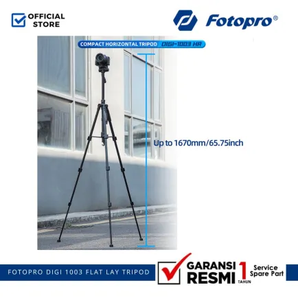 Tripod dan Monopod Fotopro DIGI 1003 Tripod Flat Lay Monopod Alumunium 5 ~item/2025/1/9/fotopro_digi_1003_flat_lay_5